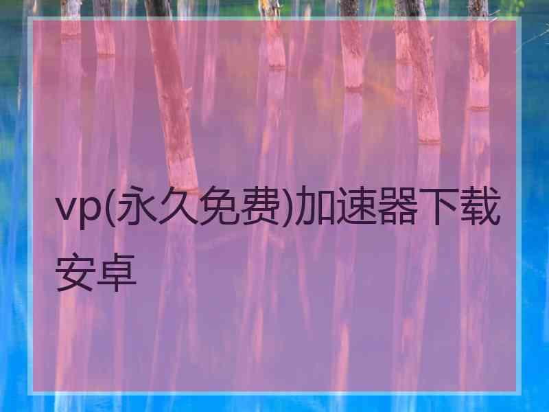 vp(永久免费)加速器下载安卓