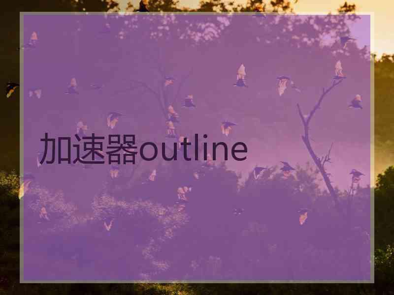 加速器outline