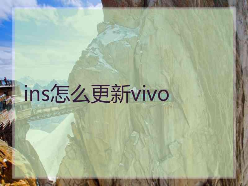 ins怎么更新vivo