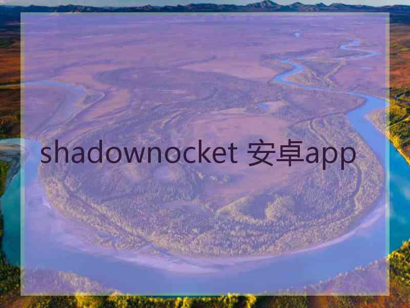 shadownocket 安卓app