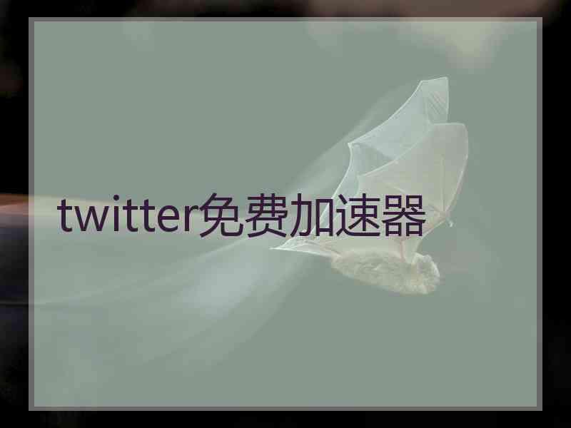 twitter免费加速器