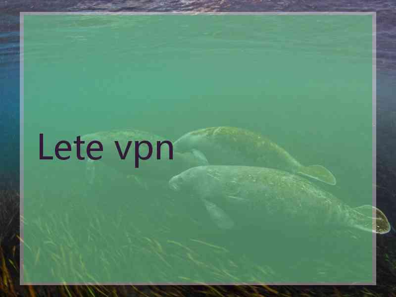 Lete vpn