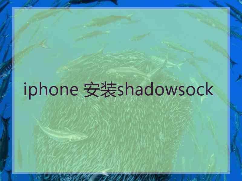 iphone 安装shadowsock