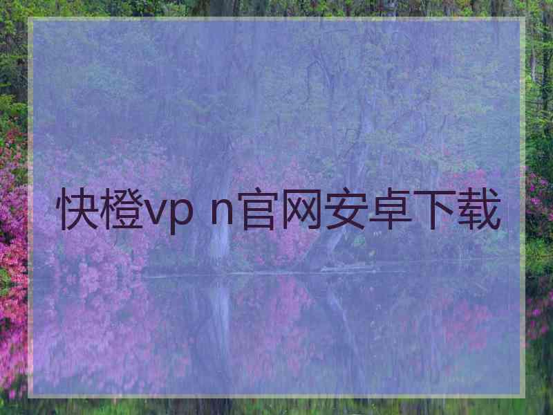 快橙vp n官网安卓下载